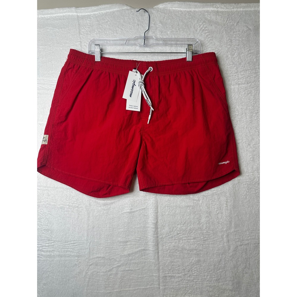 Maamgic Mens Swim Trunks Red Quick Dry Shorts Size XL NWT TH111-2